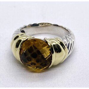 David Yurman 14K Gold & Sterling Silver Noblesse Citrine Ring